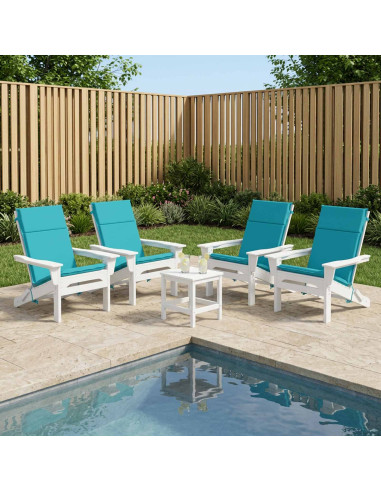 Cuscino per sedia a schienale alto GEMERT 4 pz 100% Poliestere