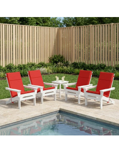 Cuscino per sedia a schienale alto GEMERT 4 pz 100% Poliestere