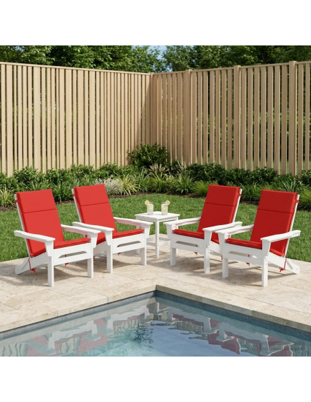 Cuscino per sedia a schienale alto GEMERT 4 pz 100% Poliestere