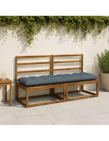 Cuscini per Panchina VIANEN 2 pz 100% Poliestere Blu