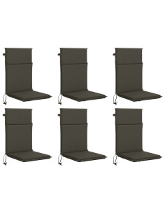 Cuscino per sedia a schienale alto GEMERT 6 pz 100% Poliestere 2