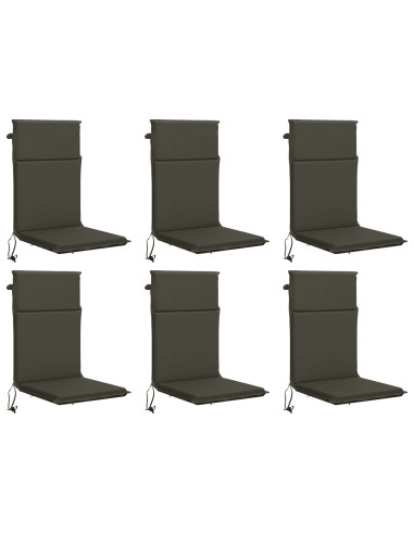 Cuscino per sedia a schienale alto GEMERT 6 pz 100% Poliestere