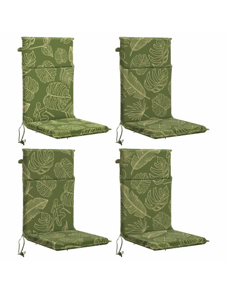 Cuscino per sedia a schienale alto GEMERT 4 pz 100% Poliestere