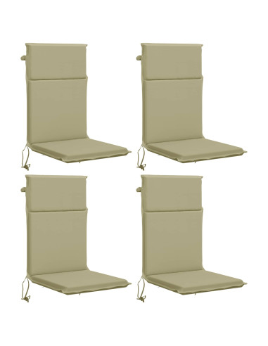 Cuscino per sedia a schienale alto GEMERT 4 pz 100% Poliestere