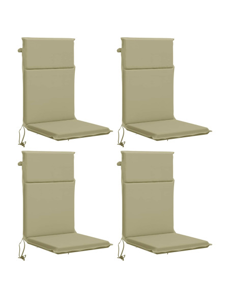 Cuscino per sedia a schienale alto GEMERT 4 pz 100% Poliestere