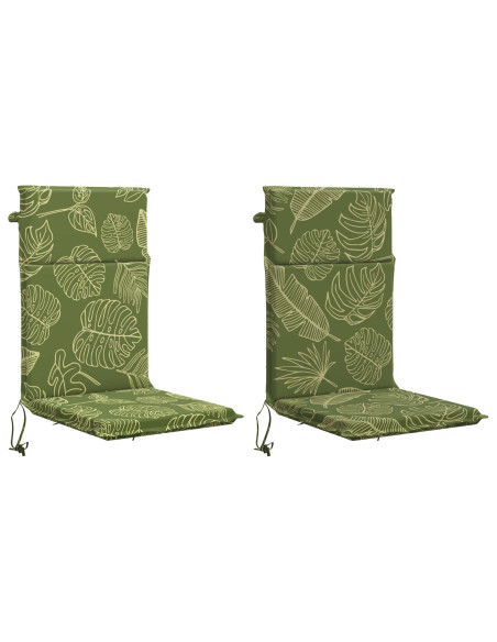 Cuscino per sedia a schienale alto GEMERT 2 pz 100% Poliestere