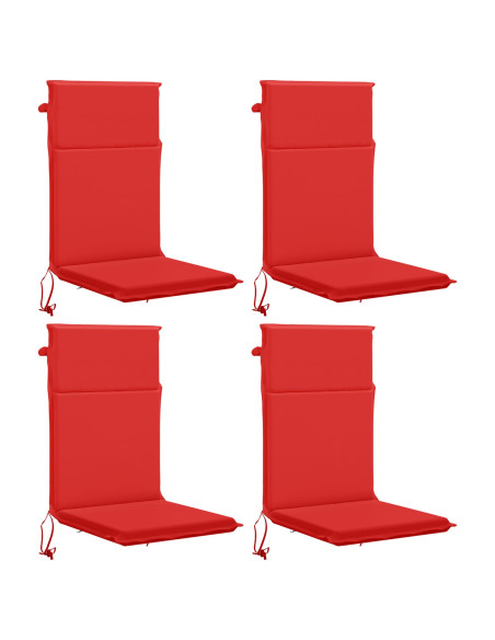 Cuscino per sedia a schienale alto GEMERT 4 pz 100% Poliestere