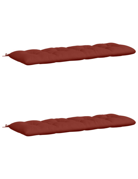 Cuscini per Panchina VIANEN 2 pz 100% Poliestere Rosso
