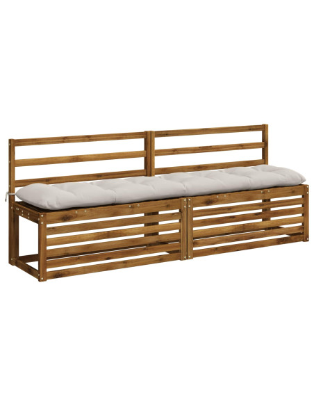 Cuscini per Panchina VIANEN 2 pz 100% Poliestere Bianco