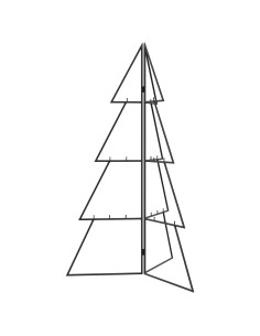 Albero di Natale in metallo KUOPIO 100 cm Acciaio Nero 2