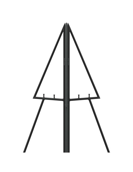 Albero di Natale in metallo KUOPIO 100 cm Acciaio Nero