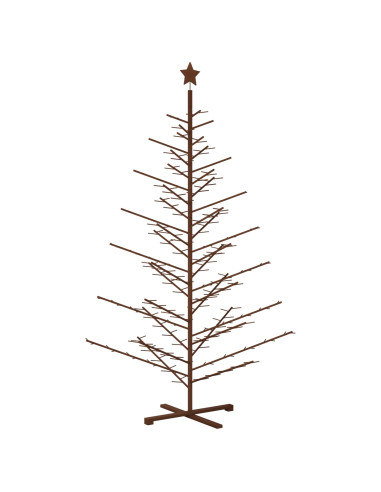 Albero di Natale in legno 240 cm Bambù e legno di pino massello