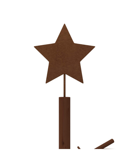 Albero di Natale in legno 240 cm Bambù e legno di pino massello