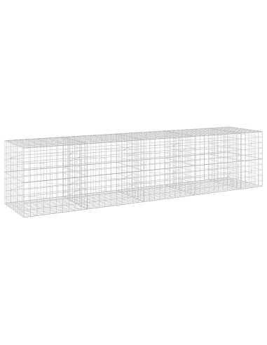 Gabione con filo da 5 mm e rete 10x10 cm 450x100x100 cm