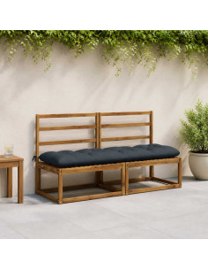 Cuscino per panchina VIANEN 100% Poliestere Blu Scuro