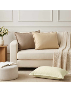 Cuscino 2 pz HOUTEN Tortora 50 x 80 cm Poliestere