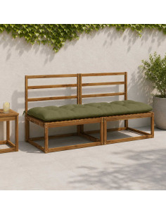 Cuscino per panchina VIANEN 100% Poliestere Verde Oliva