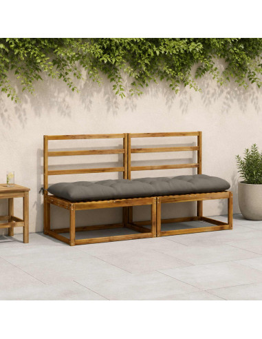 Cuscino per panchina VIANEN 100% Poliestere Grigio