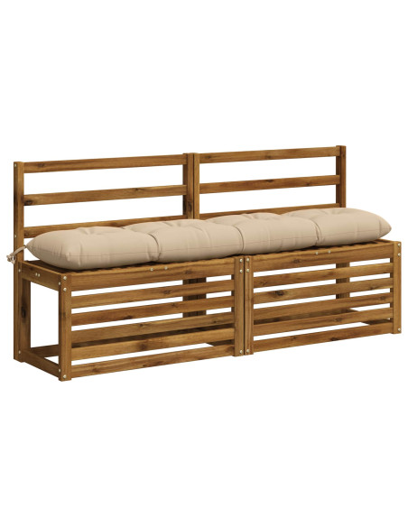 Cuscino per panchina VIANEN 100% Poliestere Crema
