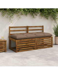 Cuscino per panchina VIANEN 100% Poliestere Tortora
