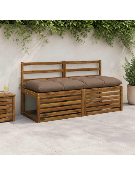 Cuscino per panchina VIANEN 100% Poliestere Tortora