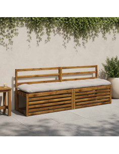 Cuscino per panchina VIANEN 100% Poliestere Bianco