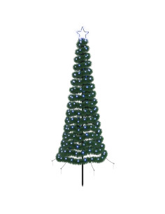 Albero di Natale a LED in tinsel con picchetto EKENAS 180 cm 2