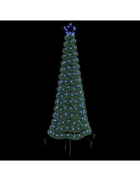Albero di Natale a LED in tinsel con picchetto EKENAS 180 cm