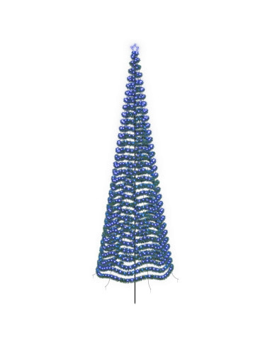Albero di Natale a LED in tinsel con picchetto EKENAS 500 cm