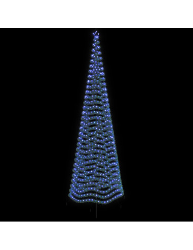 Albero di Natale a LED in tinsel con picchetto EKENAS 500 cm