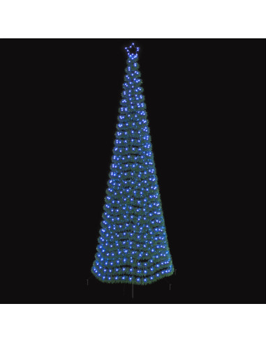 Albero di Natale a LED in tinsel con picchetto EKENAS 300 cm