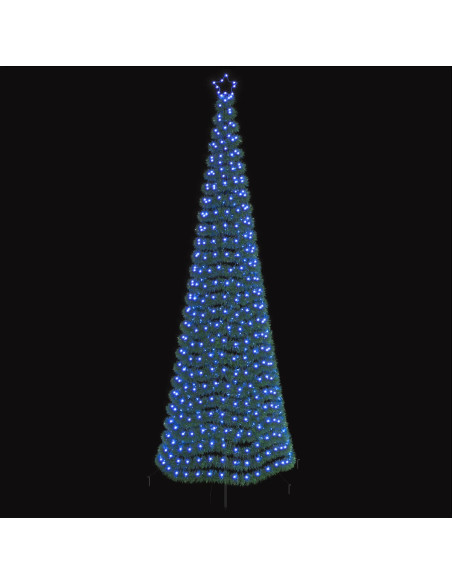 Albero di Natale a LED in tinsel con picchetto EKENAS 300 cm