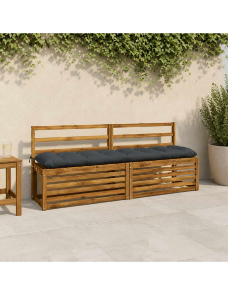 Cuscini per Panchina VIANEN 2 pz 100% Poliestere Blu Scuro