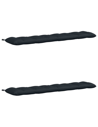Cuscini per Panchina VIANEN 2 pz 100% Poliestere Blu Scuro