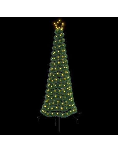 Albero di Natale a LED in tinsel con picchetto EKENAS 180 cm