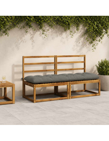 Cuscino per panchina VIANEN 100% Poliestere Grigio