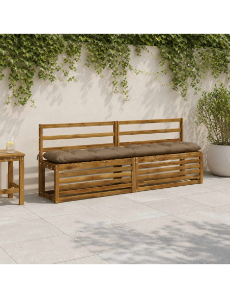 Cuscino per panchina VIANEN 100% Poliestere Tortora