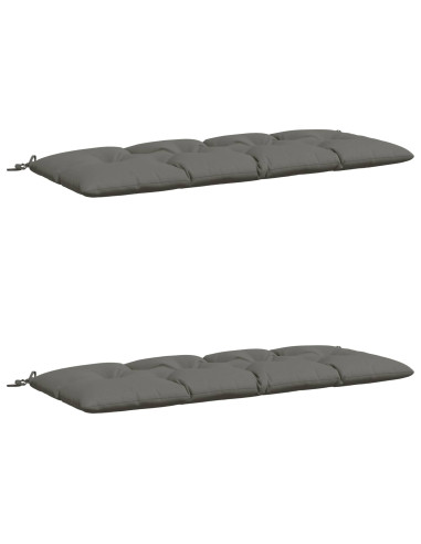 Cuscini per Panchina VIANEN 2 pz 100% Poliestere Grigio