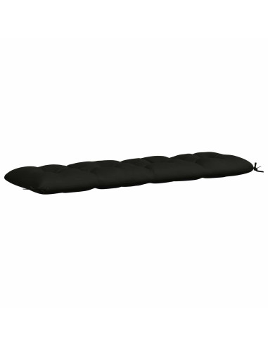 Cuscini per Panchina VIANEN 2 pz 100% Poliestere Nero