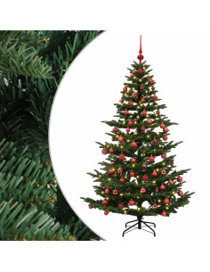 Albero di Natale artificiale con palline 180 cm 300 LED 2