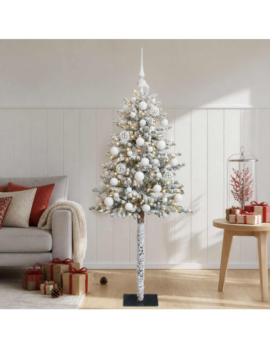 Albero di Natale Artificiale con Palline 120 cm 150 LED