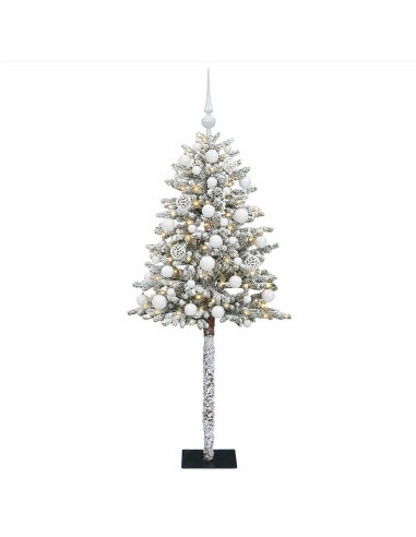 Albero di Natale Artificiale con Palline 120 cm 150 LED