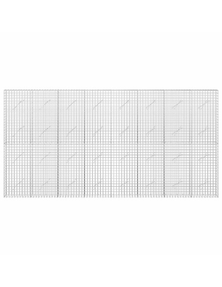 Gabione con filo da 5 mm e rete da 5x5 cm 400x10x200 cm