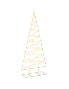 Albero di Natale in metallo con LED KUOPIO 210 cm Bianco caldo 2