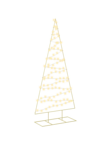 Albero di Natale in metallo con LED KUOPIO 210 cm Bianco caldo