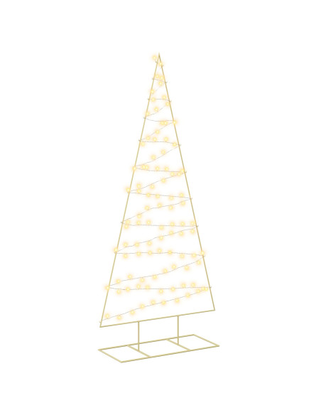 Albero di Natale in metallo con LED KUOPIO 210 cm Bianco caldo