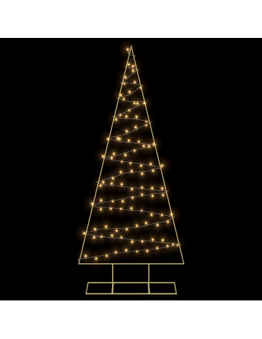 Albero di Natale in metallo con LED KUOPIO 210 cm Bianco caldo