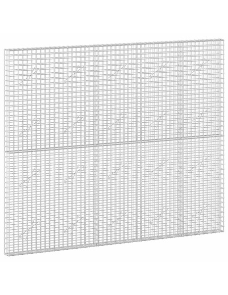 Gabione con filo da 5 mm e rete da 5x5 cm 250x10x200 cm