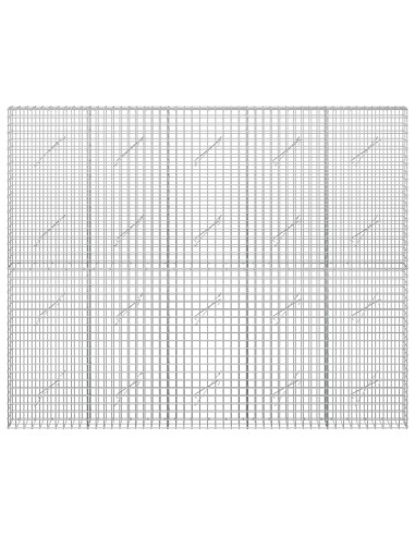 Gabione con filo da 5 mm e rete da 5x5 cm 250x10x200 cm