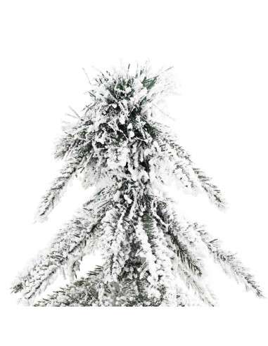 Albero di Natale con 300 LED Bianco 210 cm PE e Acciaio